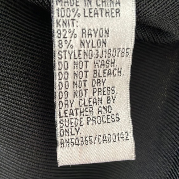 Vintage Nygard Leather and Rayon jacket SIZE M - Picture 6 of 8